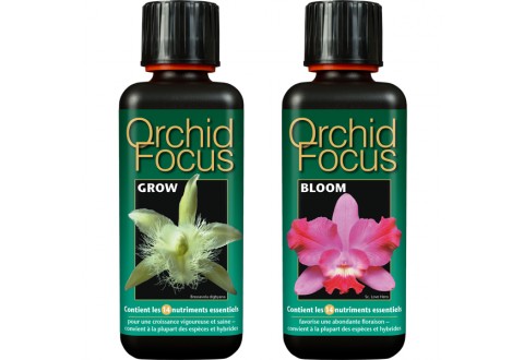 Lot d'engrais 2 x 300ml Orchid Focus (1 croissance + 1 floraison)