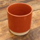 Cache-pot orchidée "Madagascar" ORANGE ø10 cm