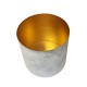 Cache-pot orchidée "Miami" métal GRIS effet brossé ø15 cm