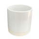 Cache-pot orchidée BLANC "Madagascar" coloré ø12 cm