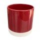 Cache-pot orchidée ROUGE "Madagascar" coloré ø12 cm