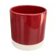 Cache-pot orchidée ROUGE "Madagascar" coloré ø12 cm