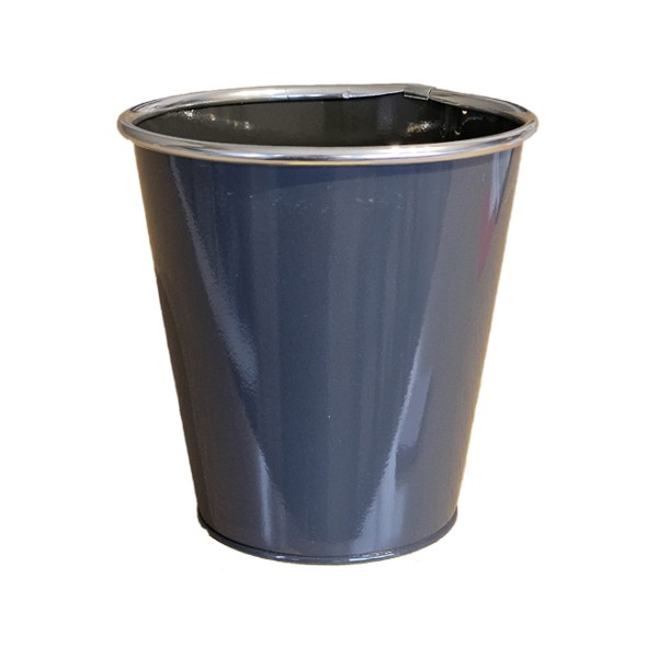 Cache-pot orchidée "Paris" métal TAUPE effet brossé ø12 cm