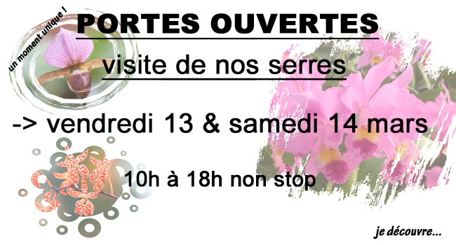 Portes Ouvertes printemps Orchidées Vacherot & Lecoufle
